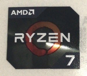 ■新品・未使用 ■10枚セット 【AMD RYZEN 7】エンブレムシール【20*16㎜】送料無料・追跡サービス付き☆P250