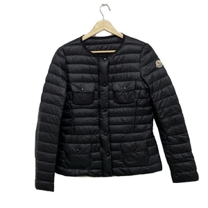 モンクレール MONCLER ダウンジャケット サイズO 131-093-46317 LEANDRA 黒 レディース 長袖/ジップアップ/冬 ジャケット