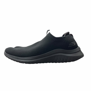 スケッチャーズ SKECHERS メッシュ地 スリッポン スニーカー 25cm 黒 ブラック レディース