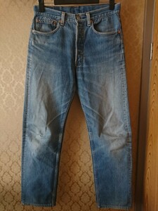 リーバイス 90s USA製 Levis 501 W32 オリジナル レギュラー ジーンズ デニムパンツ ヴィンテージ 赤耳 501XX bigE 66 