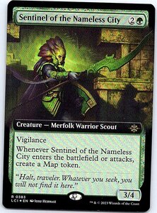 FOIL/[拡張アート]/名もなき都市の歩哨/Sentinel of the Nameless City/イクサラン：失われし洞窟/英語版/MTG１枚 [FC]