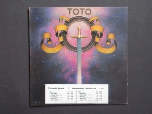 [即決][白ラベル][米プロモ盤]■TOTO - TOTO (Columbia/JC-35317)■トト / 宇宙の騎士■TOTOデビュー■[US WHITE LABEL PROMO]