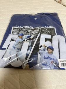 貴重　日本未発売　完売品　大谷翔平選手 MLB史上初 50ホーマー　50盗塁　50/50 club Tシャツ　メンズMサイズ