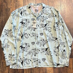 SOH×ヴィンスレイ L/S レーヨンシャツ “RETURN OF THE DRAGON” SH29308 141)ミント サイズXL トップス