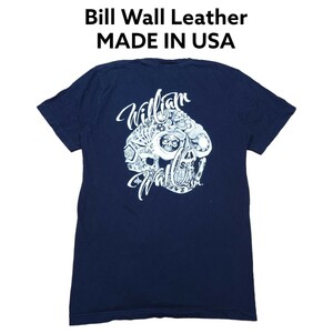 USA製　ビルウォールレザー　マスタースカル　ビックプリントTシャツ　BWL