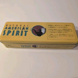 0739　アメリカンスピリット American SPIRIT ブリキ　ブリキ缶 小物入れ タバコ アメリカン雑貨