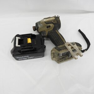 【中古品】makita マキタ 充電式インパクトドライバ TD173D オリーブ 11762543 0121