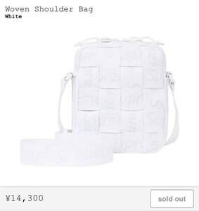 ★Supreme Woven Shoulder Bag White 白 シュプリーム ショルダーバック backpack バックパック リュック 新品 送料込