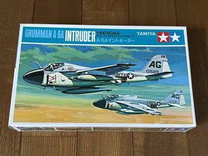 タミヤ TAMIYA 1/100 GRUMMAN A-6A INTRUDER イントルーダー 未使用未組 レア 貴重 絶版 希少 (43-166)