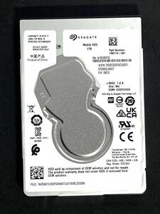 【送料無料】 ★ 2TB ★　Seagate　/　ST2000LM007　【使用時間：17ｈ】　2023年製　新品同様　 2.5インチ 内蔵HDD/7mm厚/SATA 