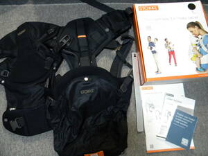 ★STOKKE ストッケ★3 in 1 baby carrier cool★ベビーキャリア・抱っこ紐・メッシュ★黒★美品