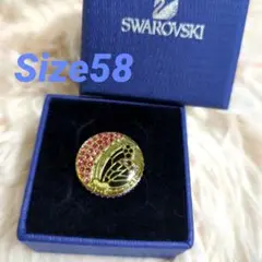 【超レア美品】Swarovski スワロフスキー バタフライリング 和装 洋装