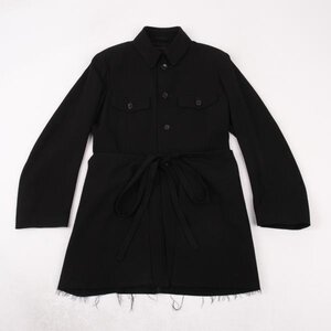 コムデギャルソンCOMME des GARCONS ラップスカートレイヤードウールジャケット 黒M