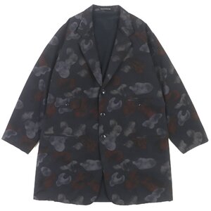 良品▼Yohji Yamamoto POUR HOMME ヨウジヤマモトプールオム HK-J39-809 ウールギャバ リバーシブル テーラード コート 2 正規品 メンズ