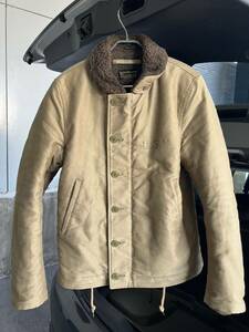 廃盤 マーカ ウェア USN デッキジャケット MARKA WARE N-1 DECK JACKET alpaca 本格派 ミリタリー カーキ size.2 M ¥60,000-