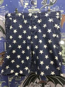 DENIM & SUPPLY 総柄 星 ハーフパンツ w32 ショートパンツ ポロ ラルフローレン 大きめ