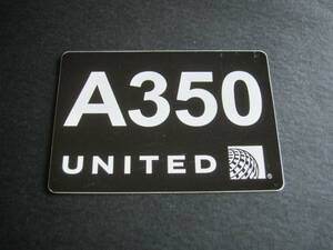 ユナイテッド航空■B350■UNITED AIRLINES■UA■ボーイング■ステッカー