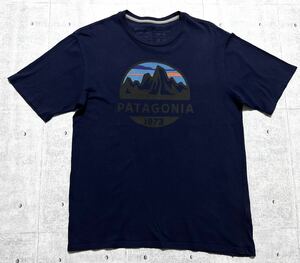 パタゴニア オーガニックコットン Tシャツ ビッグロゴ デカロゴ　　染み込みプリント patagonia アウトドア タウンユース 玉7697