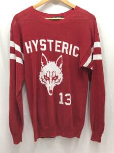 HYSTERIC GLAMOUR ヒステリックグラマー ニット セーター レッド系 サイズF レディース SS-287743