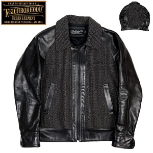 【S446】【新品同様】【定価20万以上】NEIGHBORHOOD ネイバーフッド GRIZZLY グリズリー レザージャケット ホースハイド 馬革