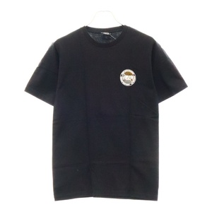 STUSSY ステューシー 17SS Halftone Dot Tee ハーフトーンドットロゴプリント半袖Tシャツ ブラック カットソー