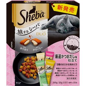 マース シーバ デュオ 旅するシーバ 厳選かつおだし味仕立て 5種のおさかな味めぐり 200g 猫用フード