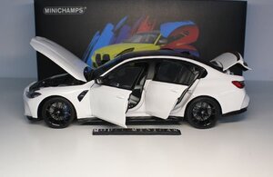 ▲入手困難！世界限定500台！MINICHAMPS 1/18 BMW M3 Competition G80 2021 白 新品 PMA