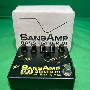 SANSAMP Bass DRIVER DI TECH21 ベース用エフェクター 初期型 楽器 器材 ベース 中古品 ジャンク品