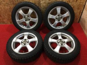 カローラフィルダー等に!! VIOLENTO 16×5.5J OFF39 PCD100 4穴 195/55R16 ダンロップ WM02 冬タイヤ 2021年製 売切!!