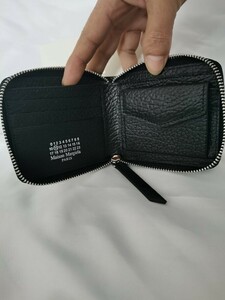 Maison Margiela MM6マルタンマルジェラ メンズ 財布 ウォレット コインケース付き カードケース ふたつ折り 牛革 本革 男女兼用