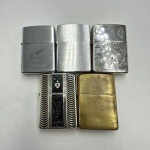 I188-U36-196 ◎ Zippo ジッポー オイルライター 5点まとめセット マルボロ シルバーカラー 他 喫煙具 喫煙グッズ 5点火花あり ①