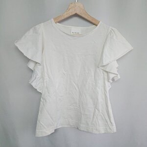 ◇ Ray BEAMS レイ ビームス フリル 半袖 Tシャツ サイズ表記なし ホワイト レディース E