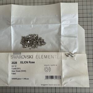 SWAROVSKI スワロフスキー　2028 クリスタル　シルバーシェイド　SS12 300個　他