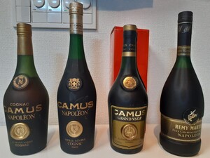 古酒 コニャック CAMUS カミュ レミーマルタンRemy Martin4本まとめて！ ブランデー NAPOLEON ナポレオン