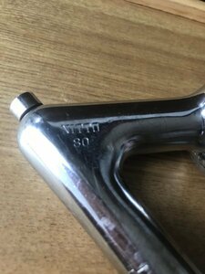 中古　競輪 KEIRIN　ピスト　ステム NITTOH ニットー 日東　NJ PRO　スチール　８０ミリ　５８度　　NJS刻印　美品