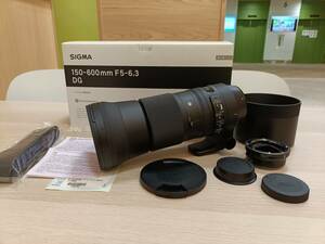 【 美品 MC-11付 】シグマ 150-600mm F5-6.3 DG OS HSM C キヤノン/canon EF用 MC-11 マウントコンバーター