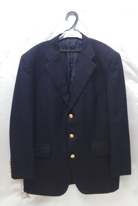 r2_4250r 良品 CHAPS RALPH LAUREN ラルフローレン ウール100% 金ボタン シングルジャケット 紺ブレザー ネイビー サイズ175