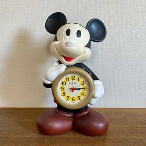 【未動作品】　ミッキーマウス　おしゃべり目覚まし時計　/ ディズニー　Disney ミッキー 置き時計　レトロ　【現状品】