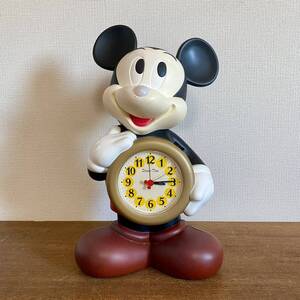 【未動作品】　ミッキーマウス　おしゃべり目覚まし時計　/ ディズニー　Disney ミッキー 置き時計　レトロ　【現状品】