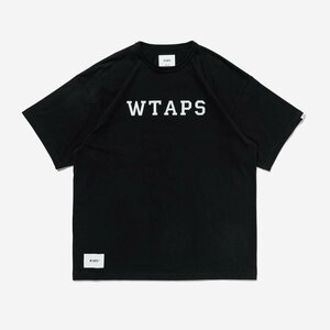 wtaps ダブルタップス WTAPS 2024SS ACADEMY SS TEE ブラック 中古 半袖 Mサイズ