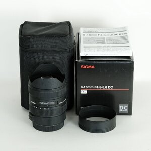 [良品] SIGMA 8-16mm F4.5-5.6DC HSM (キヤノンEF用) / Canon EF-Sマウント