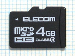 ★ELECOM micro SDHC メモリーカード ４GB 中古★送料８５円・１８５円