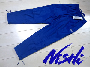 ◆新品 nishi ニシ・スポーツ 陸上競技 ライトウインドブレーカーパンツ 青 メンズ XO 3L ランニング ウォームアップ 防風 撥水 ブルー
