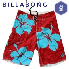 BILLABONG☆サーフパンツ　水着☆30inch☆レッド×ブルー