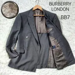 BURBERRY LONDON　ダブルジャケット　ウール/モヘヤ　刻印ボタン