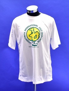 西宮 国際 ハーフマラソン 半袖 Tシャツ 2011年 記念 TEE NISHINOMIYA INTERNATIONAL HALF MARATHON 新品 白 L S/SランニングGYMユニセフ