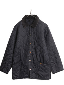 90s イギリス製 バブアー リッズデイル ジャケット メンズ S 90年代 オールド Barbour 中綿 キルティング ジャンパー コート 3ワラント 黒