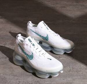 NIKE/ナイキ/Air Max Scorpion Flyknit/エアマックス スコーピオン フライニット/White Geode Teal/大容量エア/DJ4701-100/27.0cm