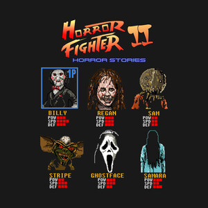 【Tシャツ】　『Horror Fighter 2』　ホラー映画　S／M／L／XL