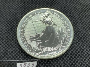 31.1グラム 2023年 (新品) イギリス「ブリタニア」純銀 1オンス 銀貨 (チャールズ3世)